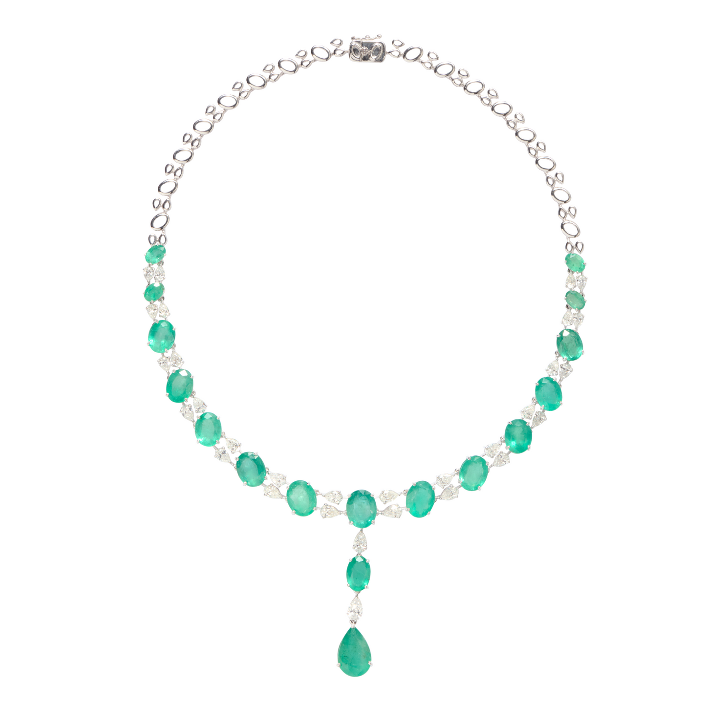Diamond and Emerald Necklace