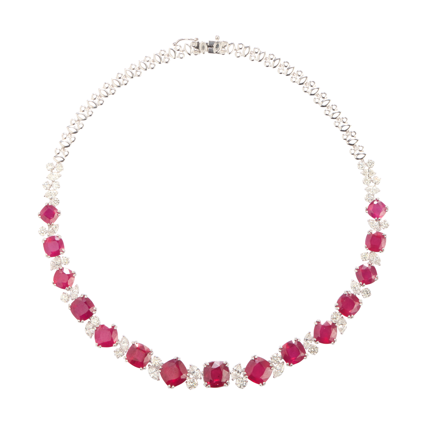 Diamond and Ruby Necklace