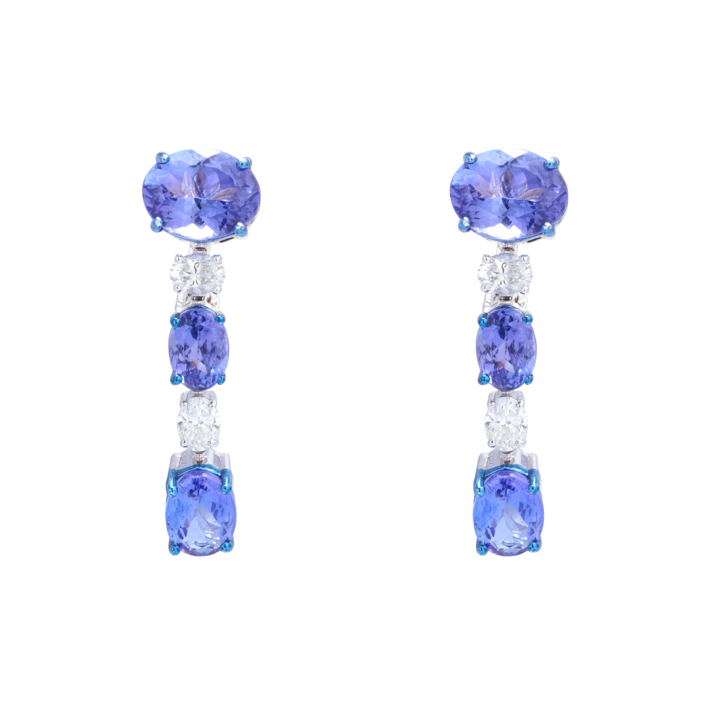 Diamond and Blue Sapphire Necklace