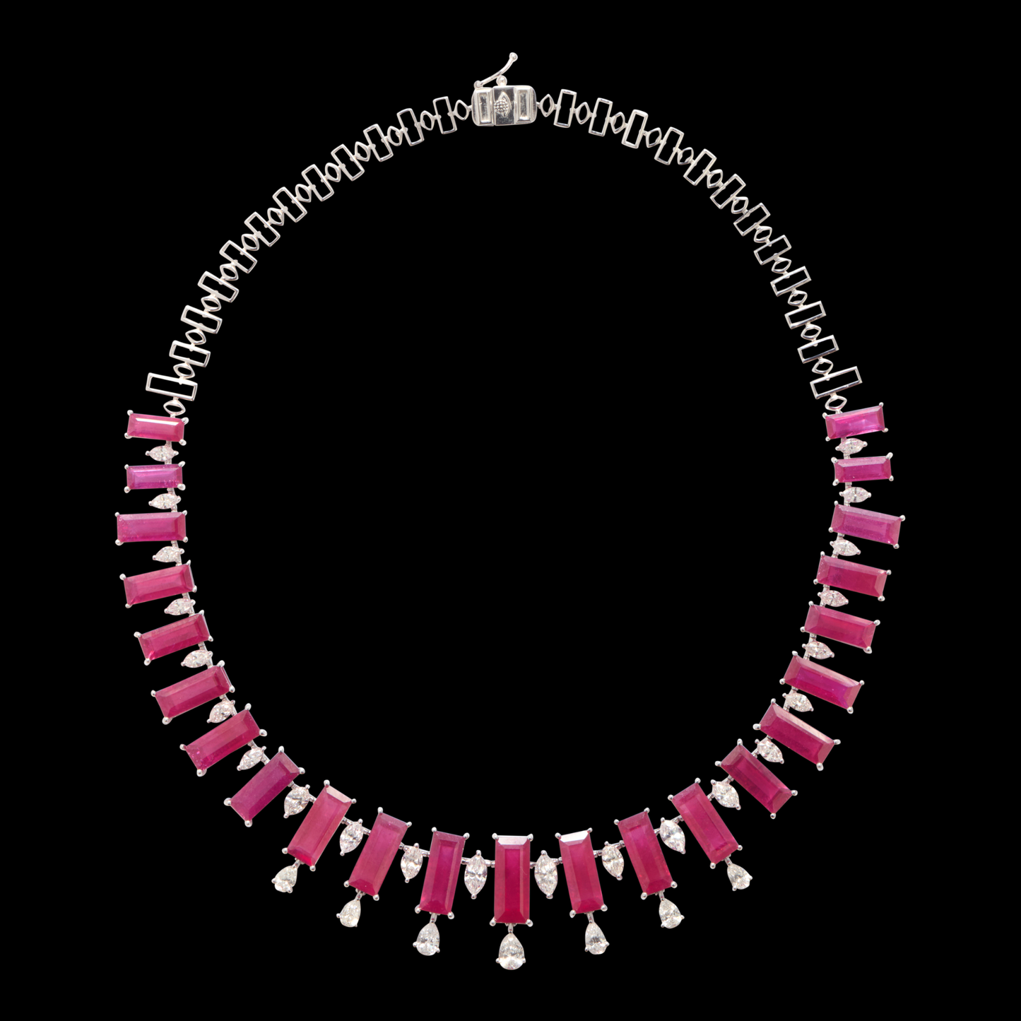Diamond and Ruby Necklace