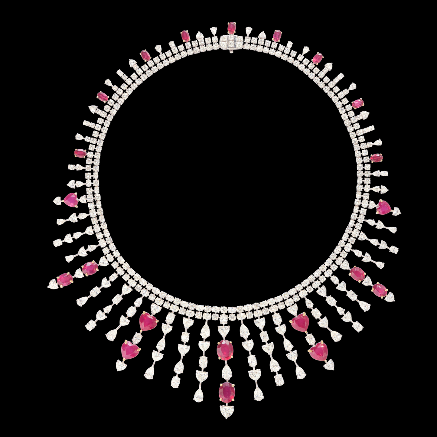 Diamond and Ruby Necklace