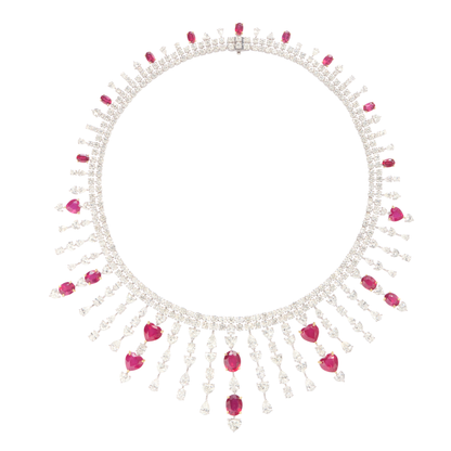 Diamond and Ruby Necklace