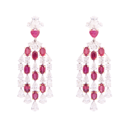Diamond and Ruby Necklace