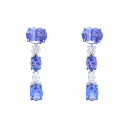 Diamond and Blue Sapphire Necklace