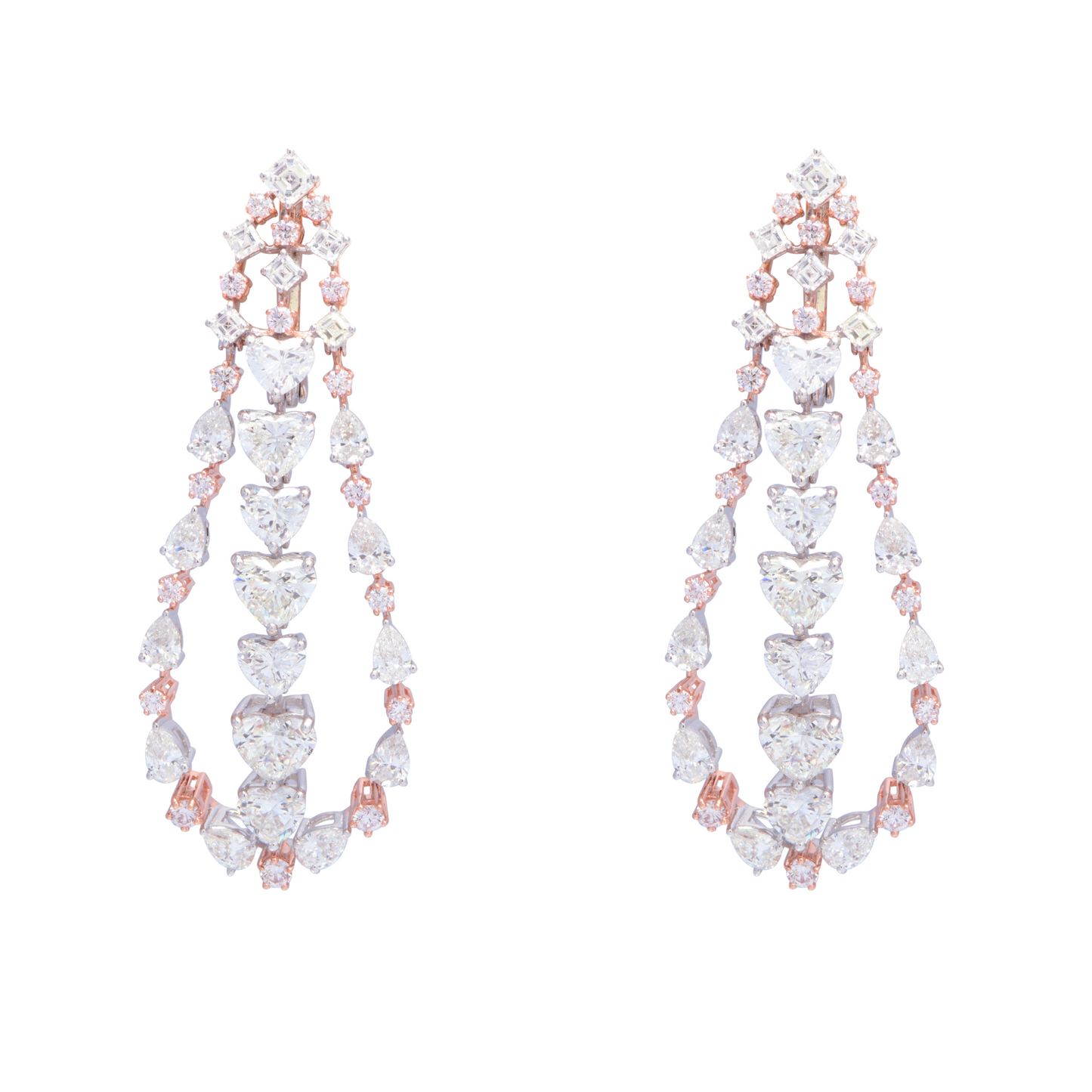 Dual Tone Assorted Cut Diamond Necklace