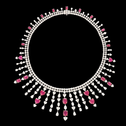 Diamond and Ruby Necklace