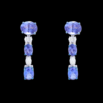 Diamond and Blue Sapphire Necklace